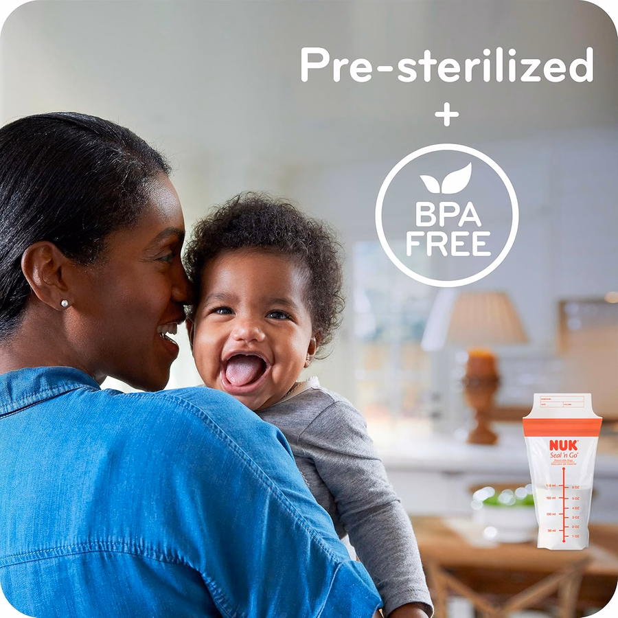 NUK Simply Natural Seal n' Go Breast Milk Bags : Breast Milk Storage Bags : Baby