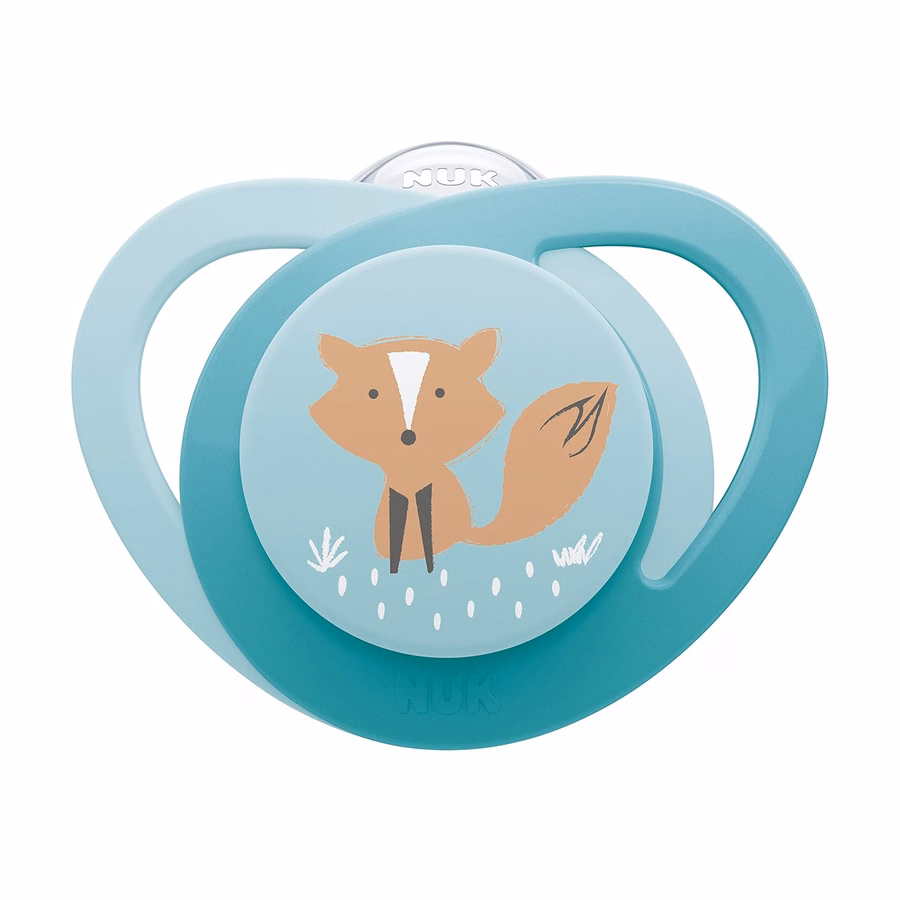 NUK Glow-in-the-Dark Orthodontic Pacifier with Heart-Shaped Shield, BPA-Free, fits 18-36 Months, 4-Pack : Health & Household