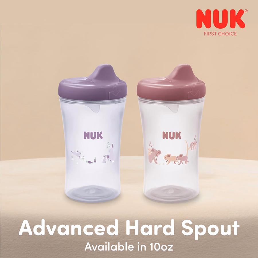 NUK Sesame Street Hard Spout Cup, 10 Oz, 2 Pack – BPA Free, Spill Proof Sippy Cup : Baby