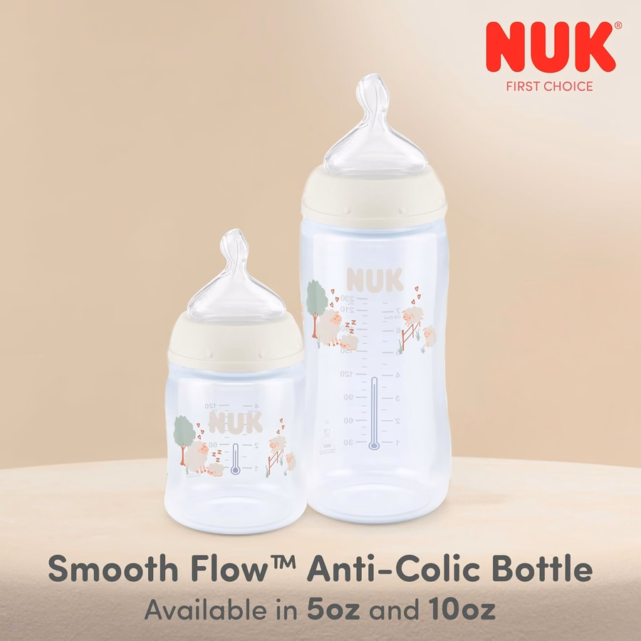 NUK Simply Natural Glass Baby Bottles, 4 oz, 3 Pack : Baby