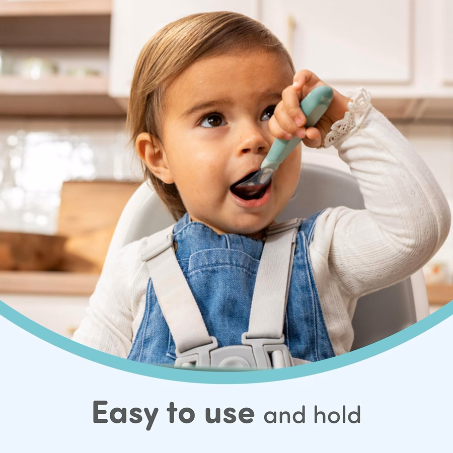 NUK Kiddy Cutlery Forks, Durable Stainless Steel, BPA & Latex-Free, 18+ Months, Pack of 3 : Baby