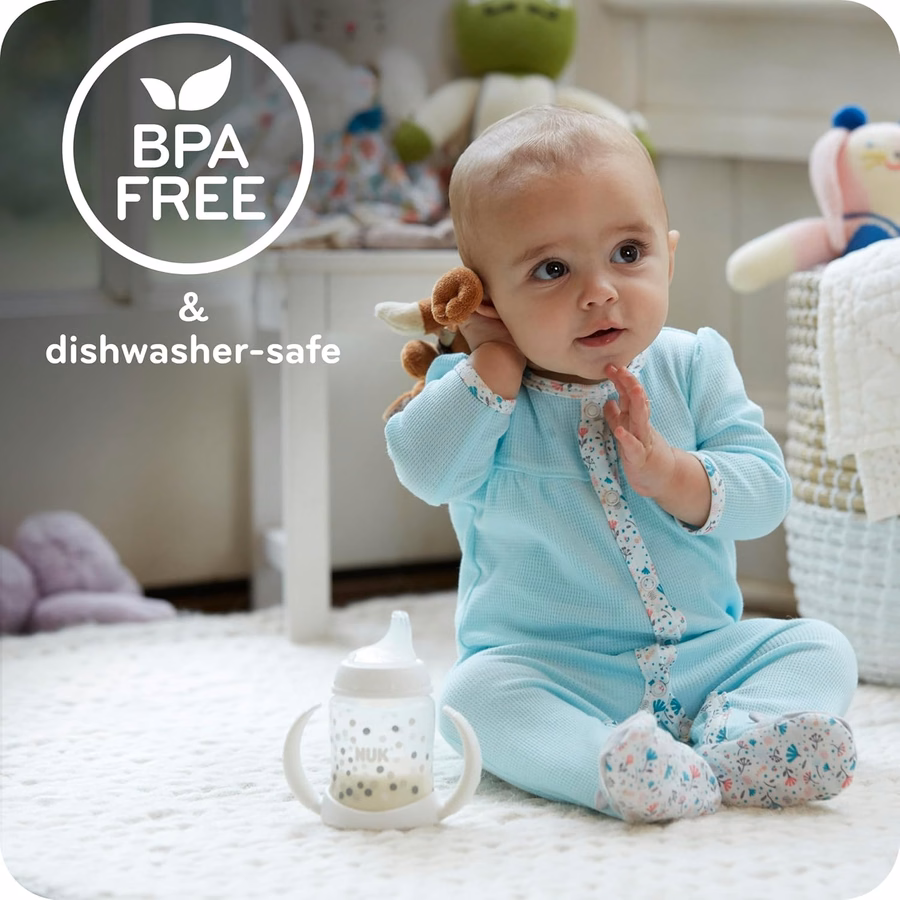 NUK Learner Cup, 5 oz, 1 Pack, 6+ Months – BPA Free, Spill Proof Sippy Cup : Baby