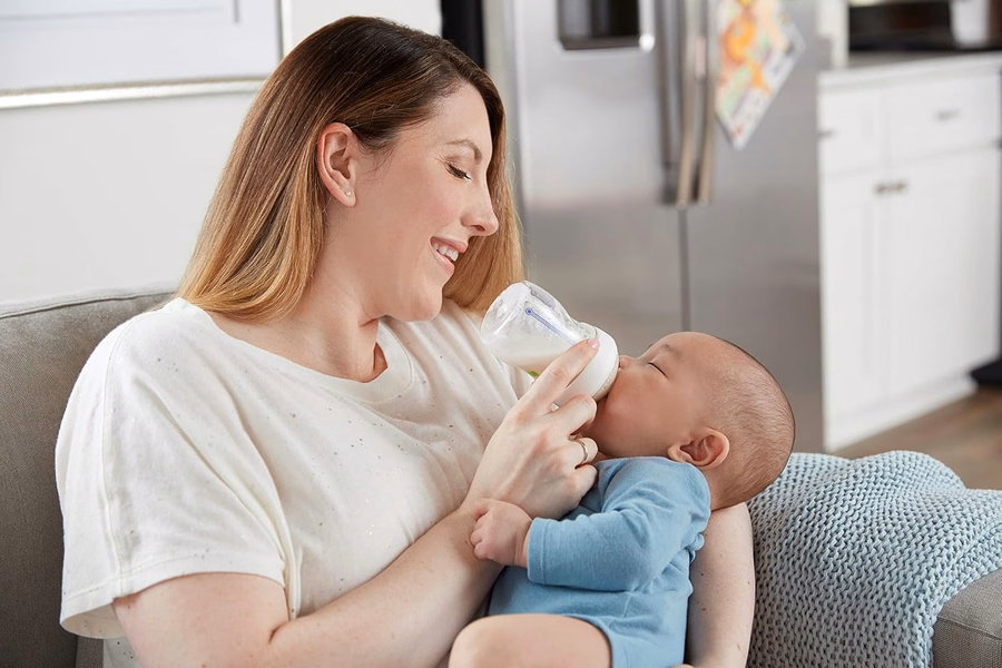 NUK Simply Natural Baby Bottles with SafeTemp Gift Set - Includes 4 Bottles : Baby