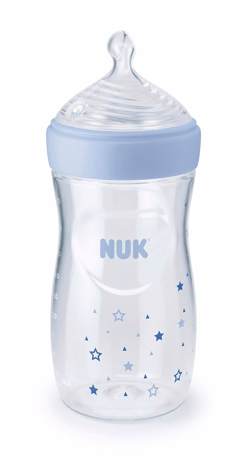 NUK Simply Natural Baby Bottles with SafeTemp Gift Set - Includes 4 Bottles : Baby