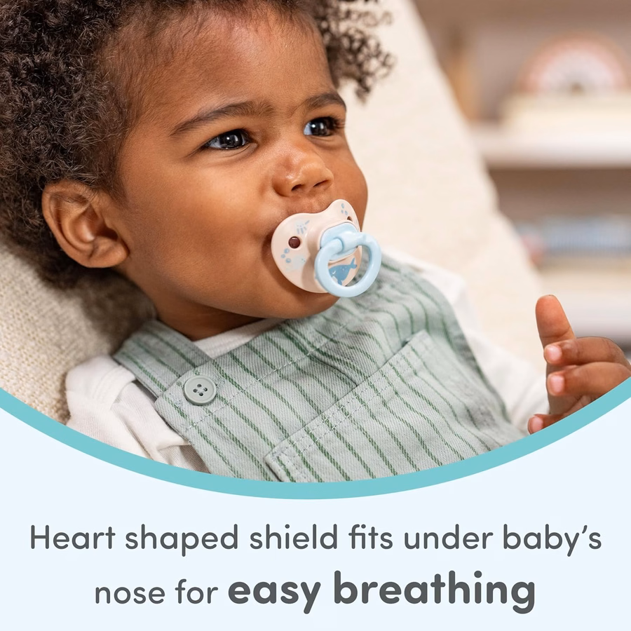 NUK First Choice Classic Orthodontic Baby Pacifier, 6-18 Months Baby Pacifier, Neutral, Baby Must Haves, 5-pack : Health & Household