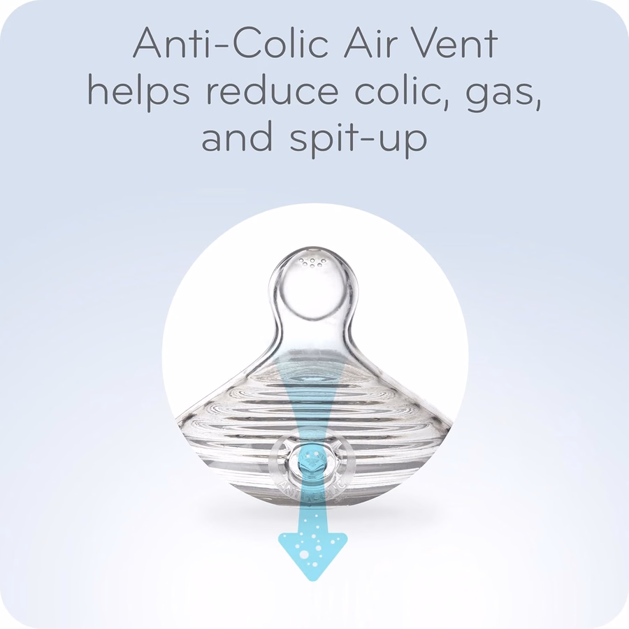 NUK Simply Natural Baby Bottle with SafeTemp, 5 oz, 4 Count : Baby