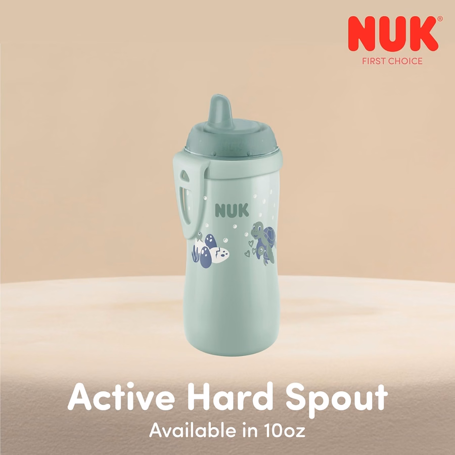 NUK Active Hard Spout Sippy Cup, 10 oz, 1 Pack, 9+ Months : Baby